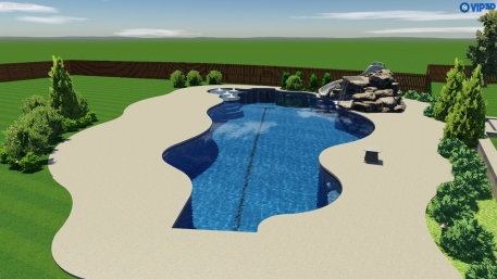 Pictures of a 75' long lap pool project currently underway in Tulsa.