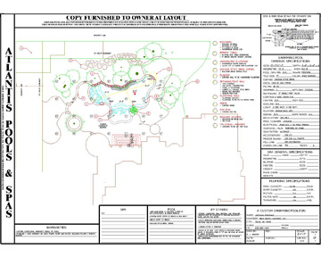 Design plans for a swimmingpool