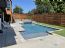 Bar stools in pool