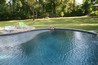 Tanning shelf in pool