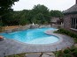 Stone wall water feature.