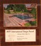 A 2001 Bronze national award winning rectangle pool with a waterfall and spa